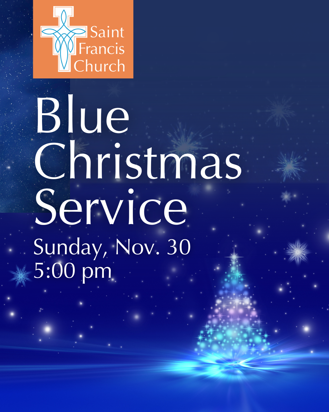blue christmas social